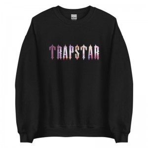 Trapstar Funny Galaxy Sweatshirts Herre Sort Danmark | BV34-205