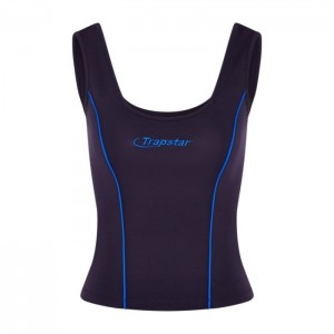 Trapstar Hyperdrive Piping Vest Top Dame Mørkeblå Blå Danmark | HS53-781