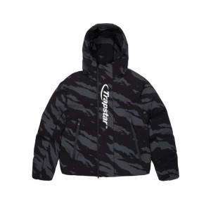 Trapstar Hyperdrive Technical Puffer Overtøj Herre Grå Camo Danmark | JI68-670