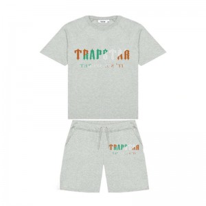 Trapstar Irongate Arch Chenille Set Shorts Herre Grå Danmark | ZP88-333