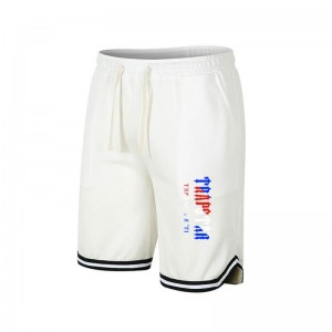 Trapstar It's a Secret Printed Logo Shorts Herre Hvide Danmark | NP75-525