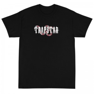 Trapstar Snake T Shirts Herre Slangeprint Sort Danmark | JZ42-616