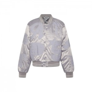 Trapstar Wildcard Stadium Jacket Overtøj Herre Sølv Danmark | GX86-845